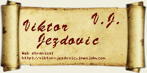 Viktor Jezdović vizit kartica